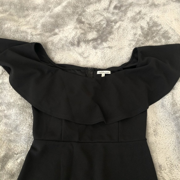 Charlotte Russe Off Shoulder Black Dress Size M - Picture 2 of 9